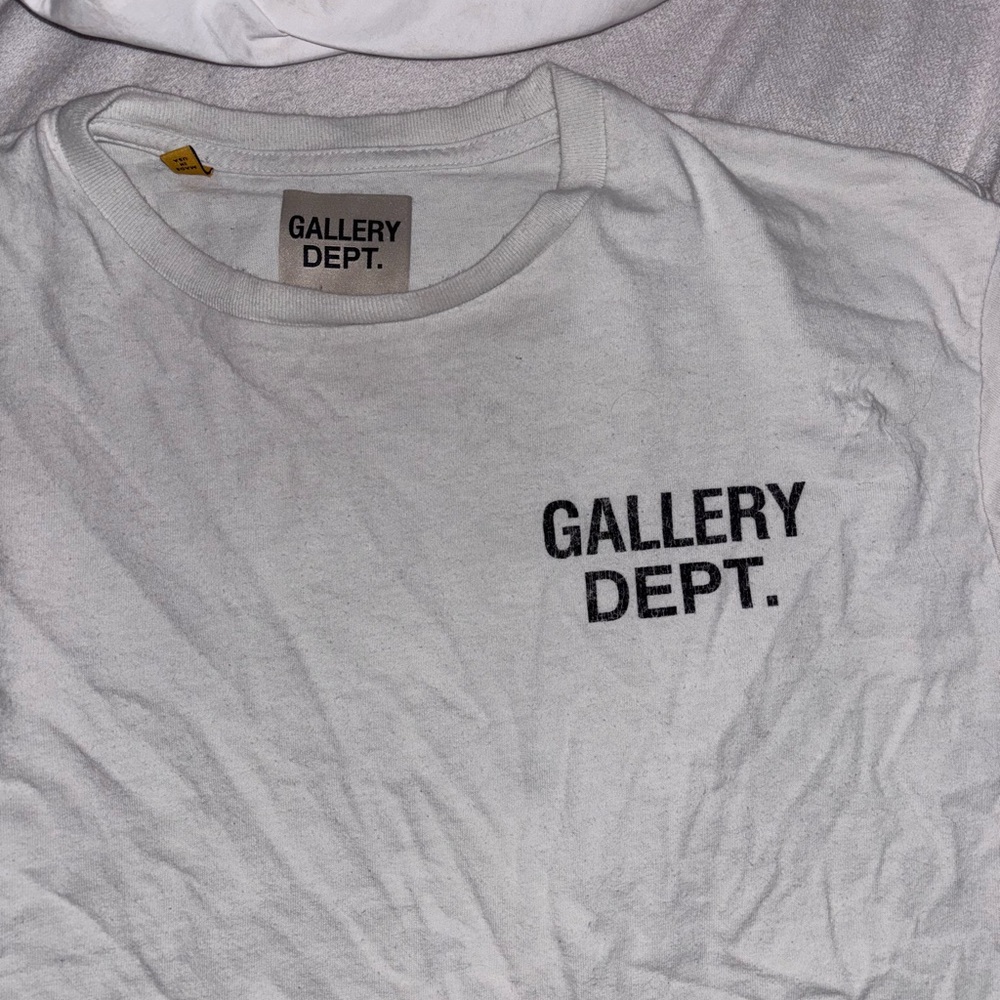 Gallery Dept White Short Sleeve Tee